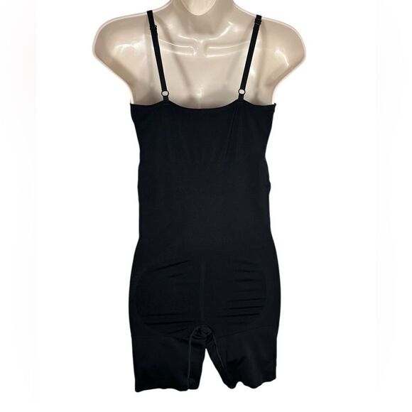 SPANX Black Oncore Tummy Control Mid-Thigh Compression Bodysuit Shapewear - Picture 3 of 11